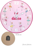 Orologio da muro con figure di ballerine