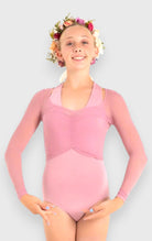 Crop Top danza Capezio in microrete