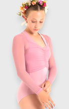 Crop Top danza Capezio in microrete