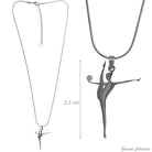 Collana in acciaio ginnasta ritmica con palla