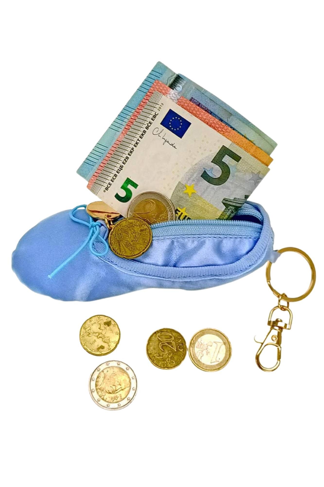 Portachiavi con borsellino a forma di scarpetta