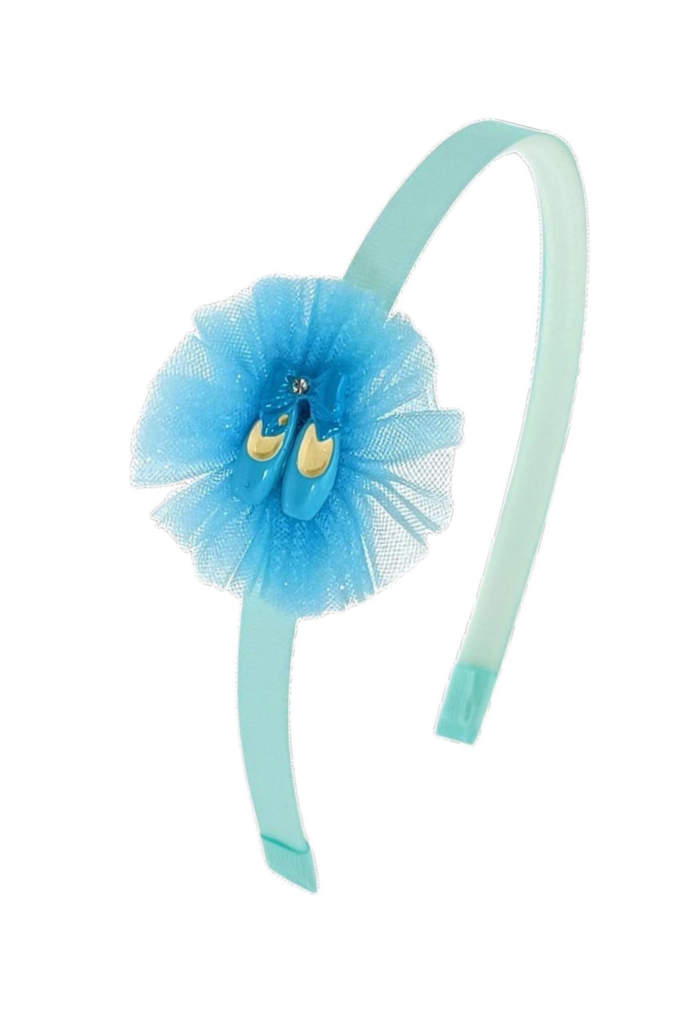 Cerchietto per capelli con coccarda e scarpette