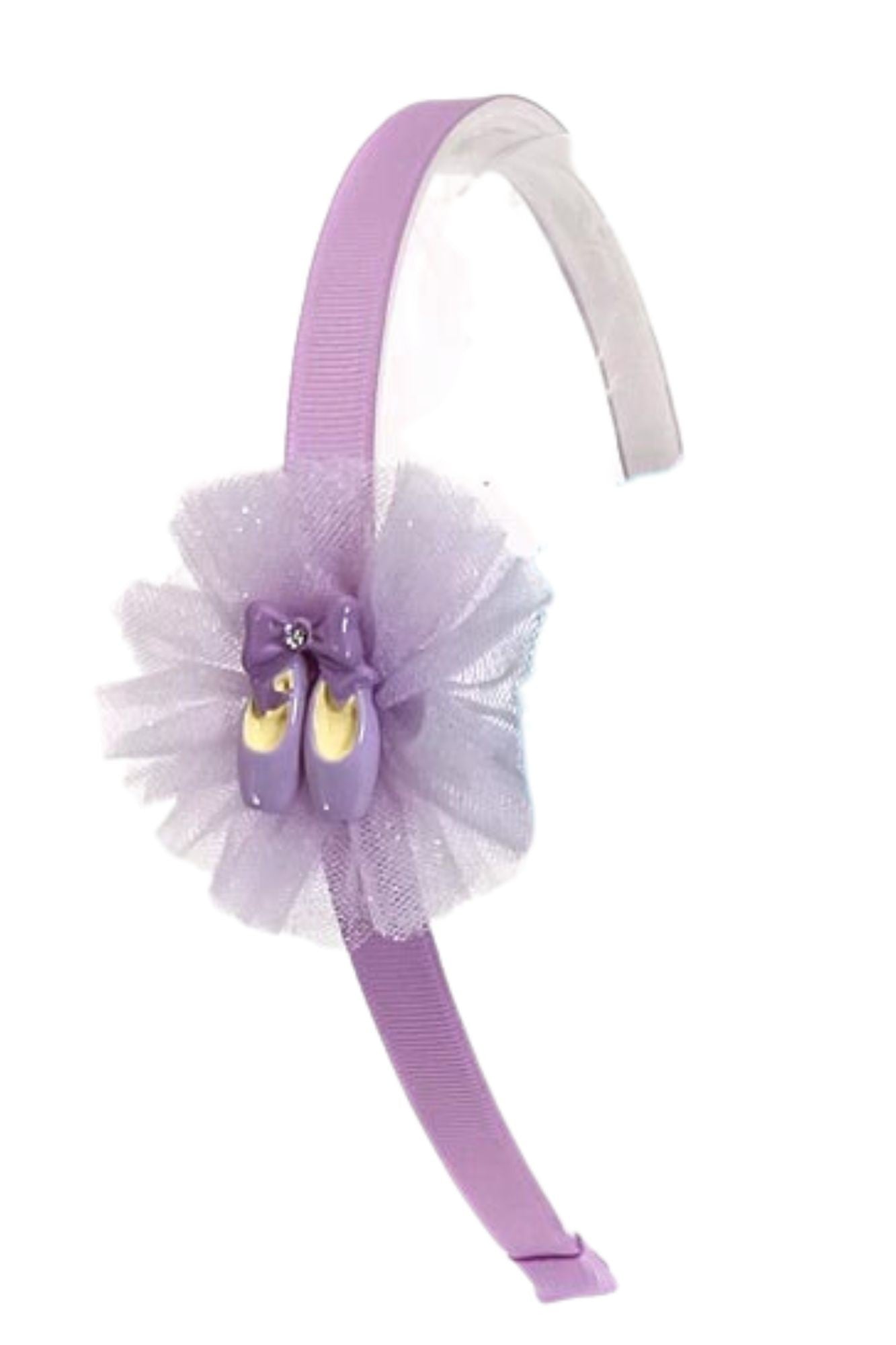 Cerchietto per capelli con coccarda e scarpette