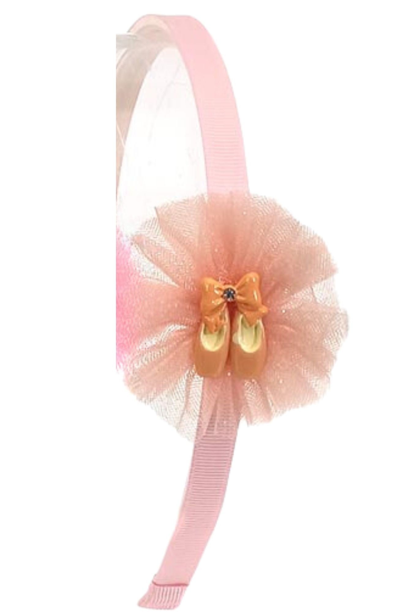 Cerchietto per capelli con coccarda e scarpette
