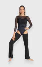 Crop Top danza so dança con maniche 7/8