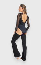 Crop Top danza so dança con maniche 7/8
