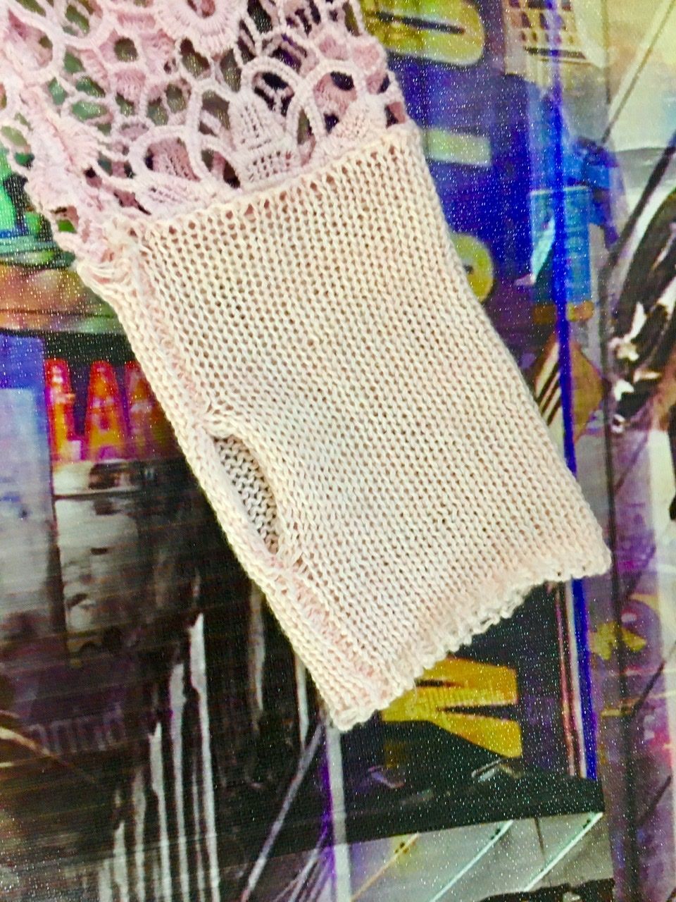 Maglietta con lavorazione a uncinetto Capezio 