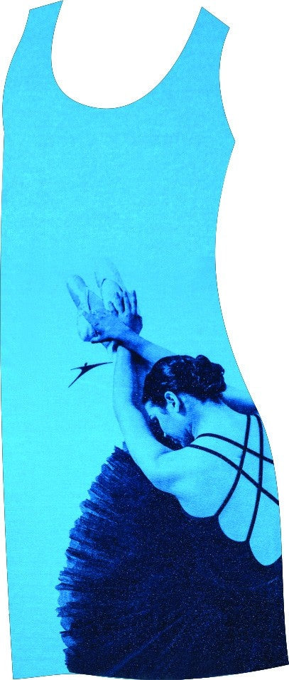Abito/canotta con stampa ballerina So Dança
