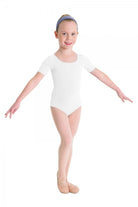 Body danza a maniche corte in cotone Bloch CL5402