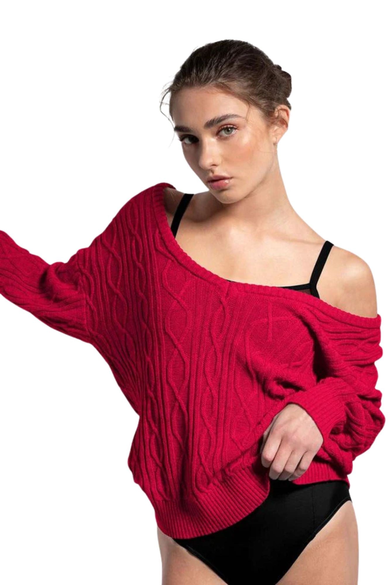 Maglione Bloch Granada Z30014 – Maglione da Danza Donna con Scollatura a V