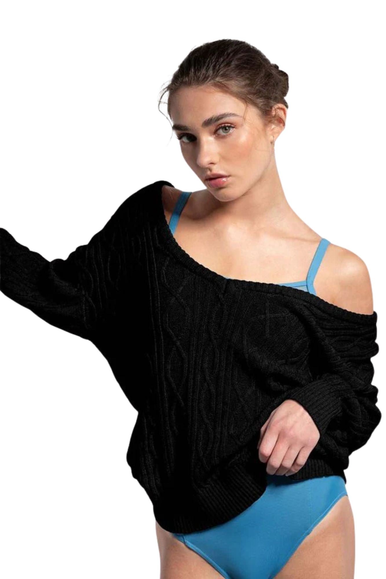 Maglione Bloch Granada Z30014 – Maglione da Danza Donna con Scollatura a V