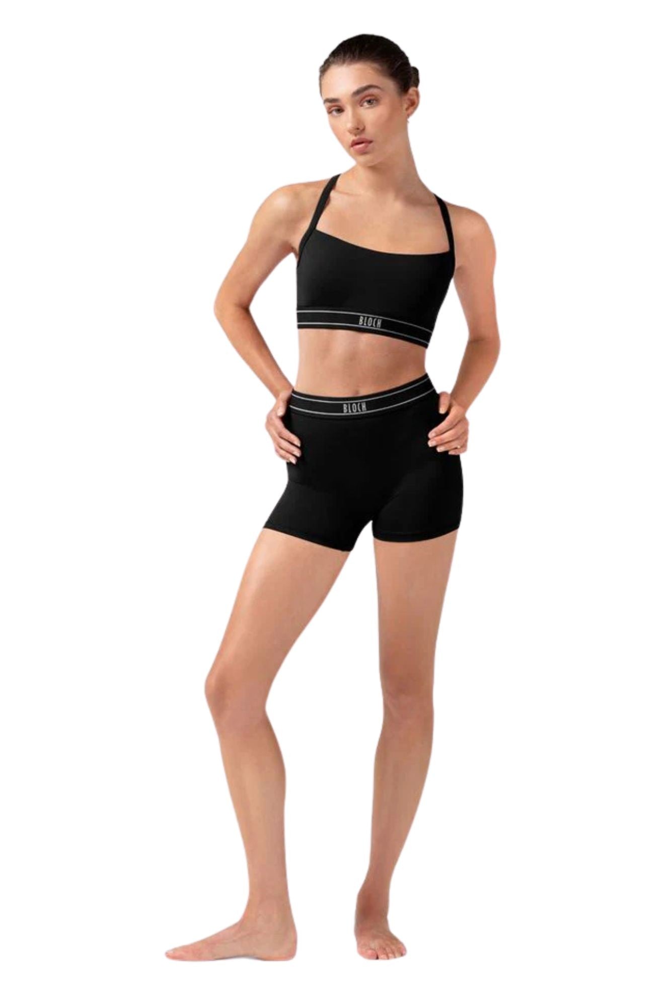 Short con Logo Bloch R90002 – Short da Danza Donna