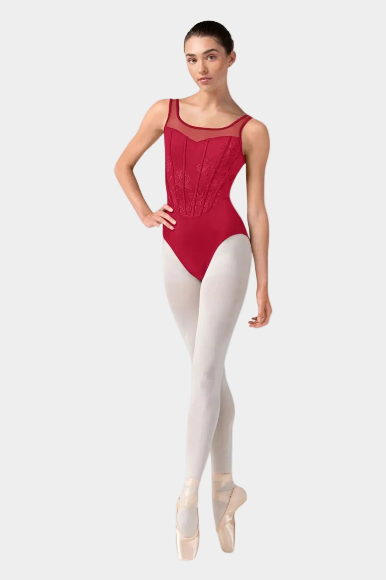 Body Danza Bloch Isabella – Body Donna Senza Manica con Effetto Bustier