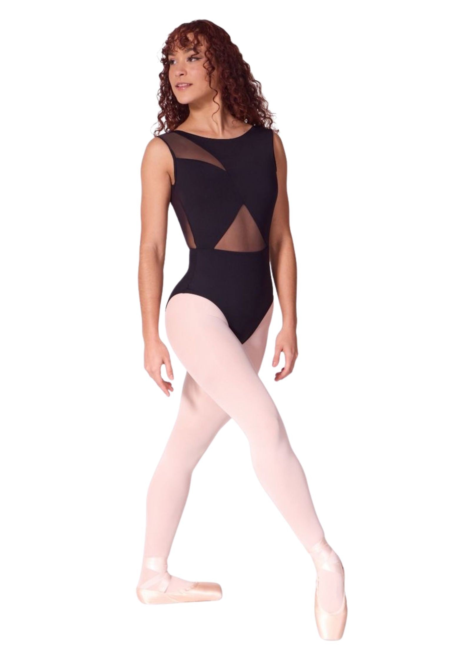 Body danza Capezio con inserti in rete