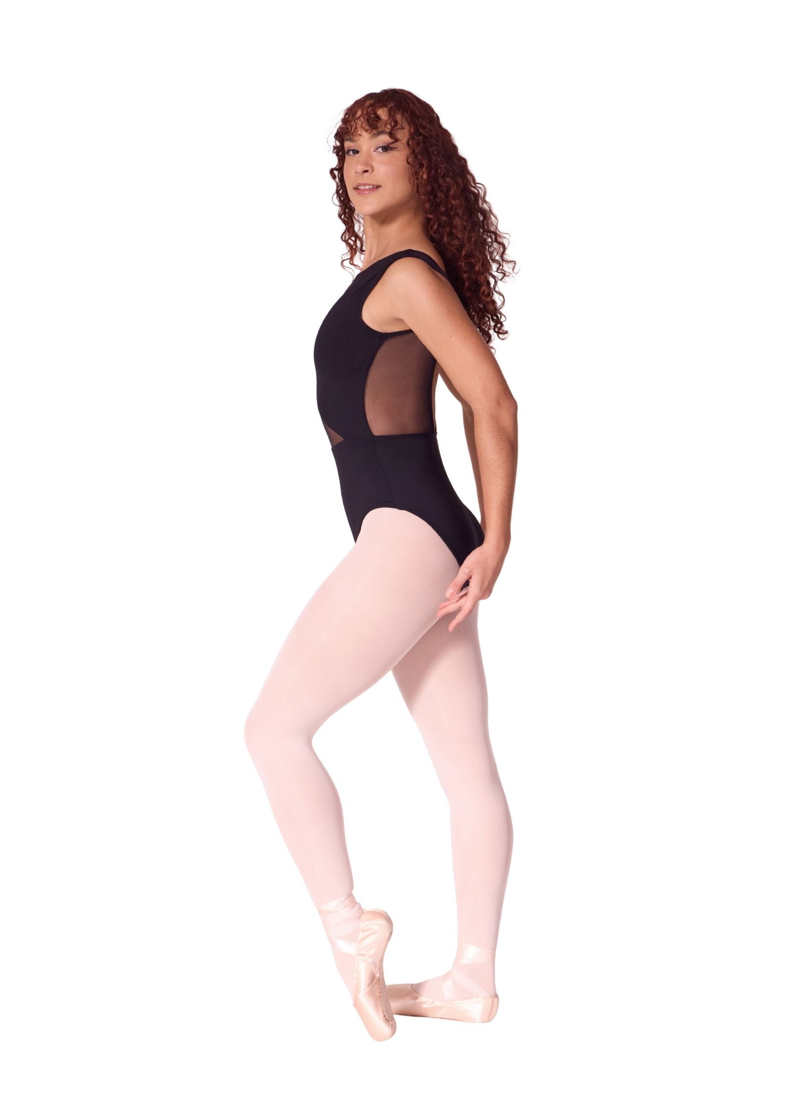 Body danza Capezio con inserti in rete