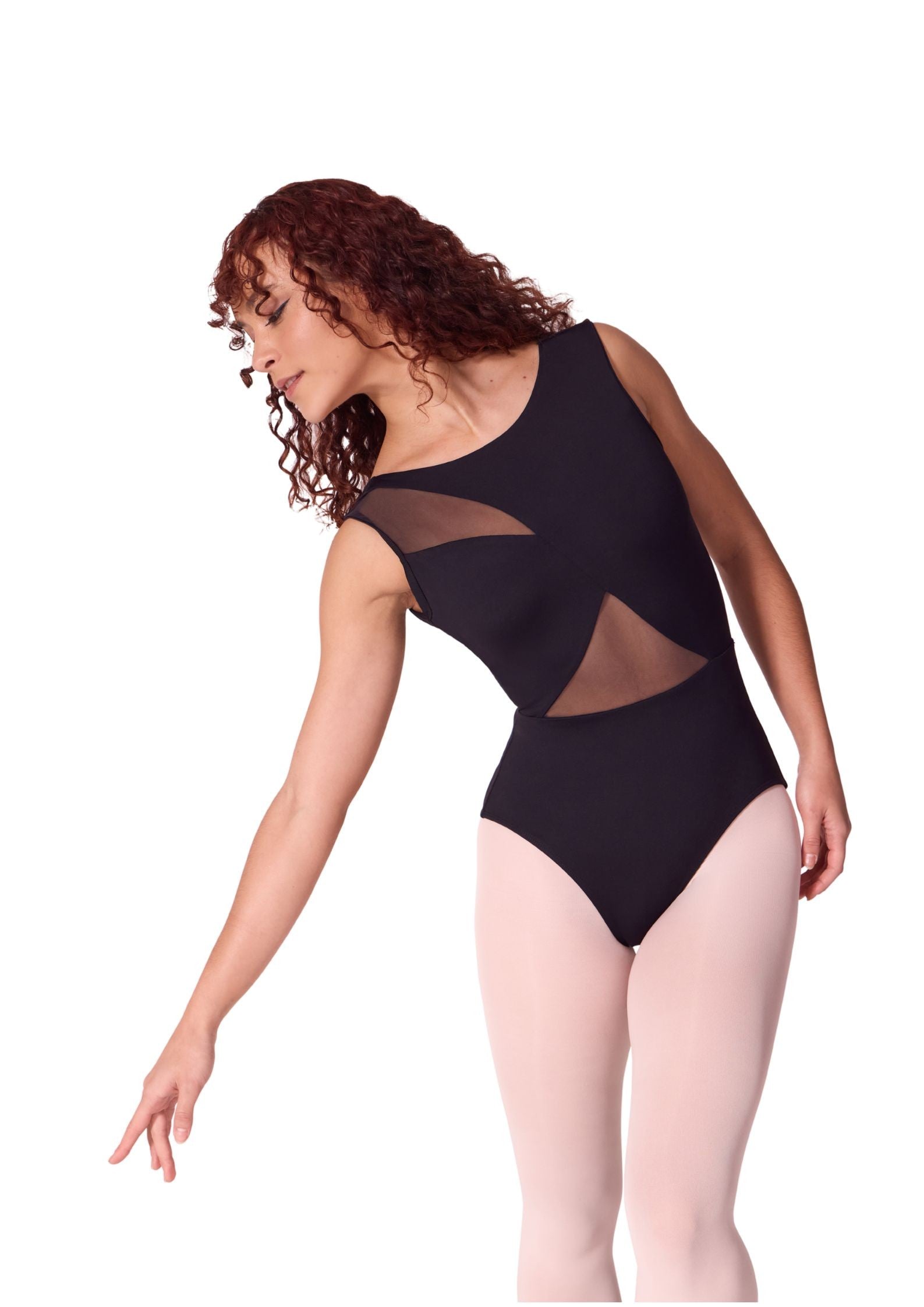 Body danza Capezio con inserti in rete