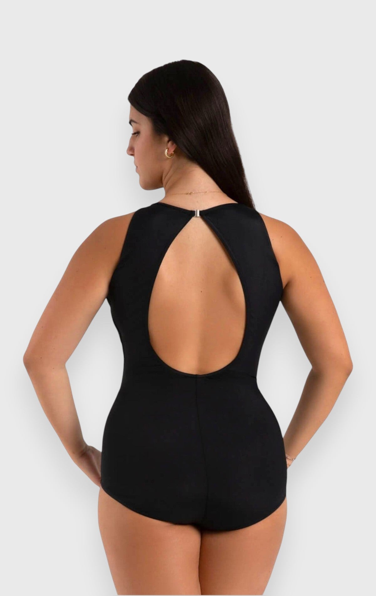 Body Donna Capezio 12262W Agusta – Collo alto e inserto asimmetrico in rete