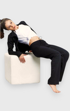 Pantaloni yoga larghi  in cotone con logo