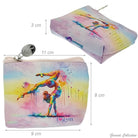 Mini pochette con immagini di ginnastica ritmica 