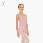Dansez Vous LOLA – Body Donna con Spalline Larghe, Scollatura Squadrata e Gonna in Voile Elasticizzato