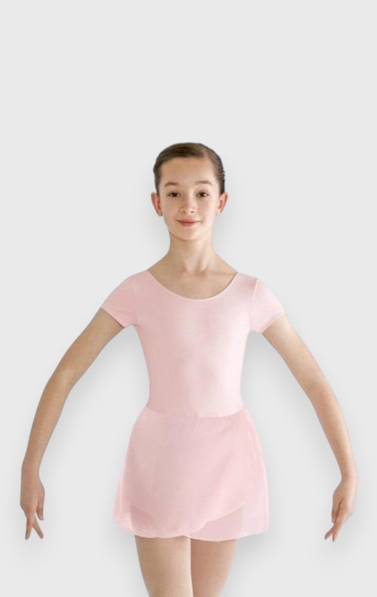Body danza maniche corte con gonnellino by Bloch