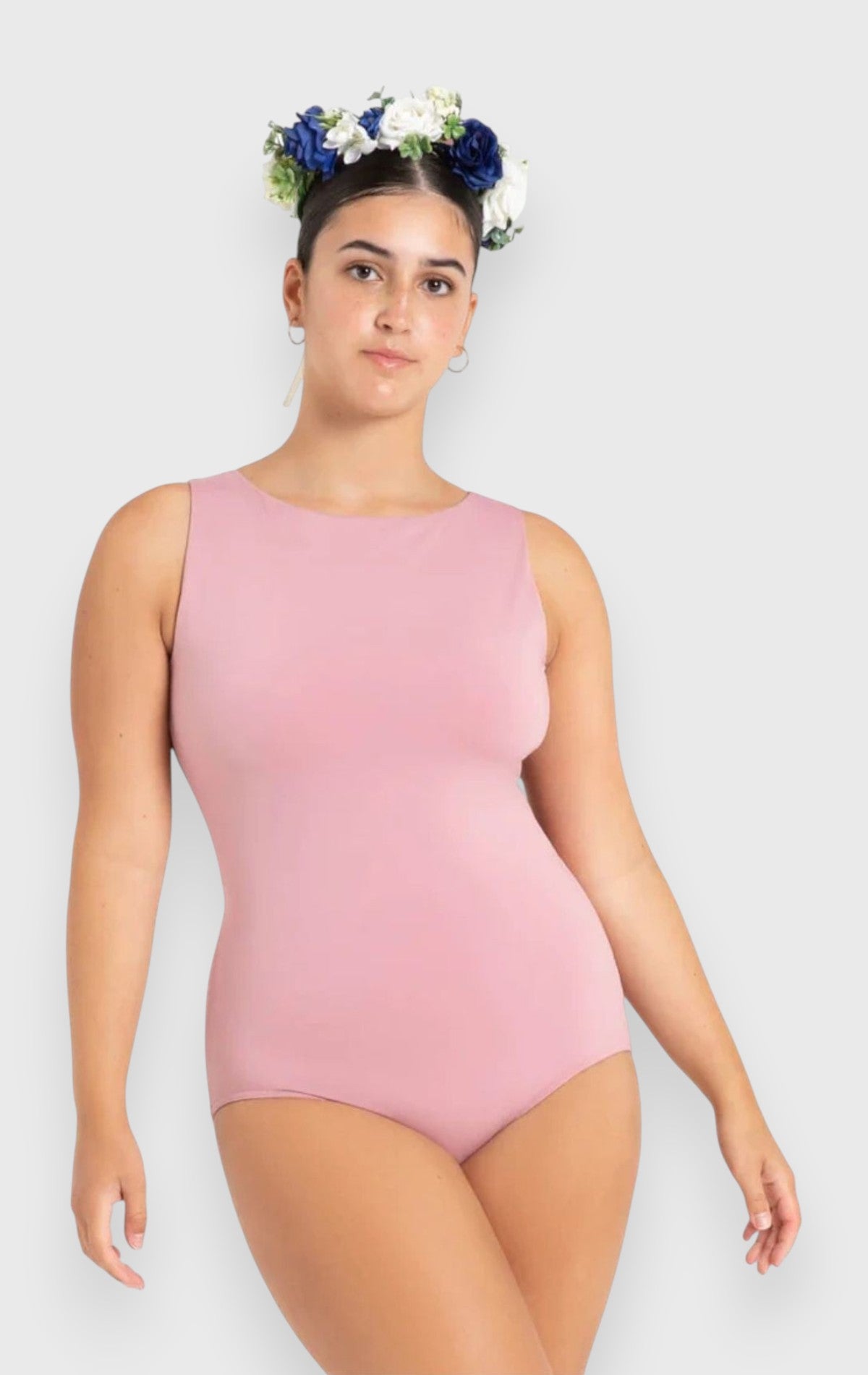 Body danza Capezio con inserto in microrete