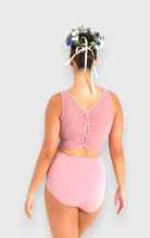 Body danza Capezio con inserto in microrete
