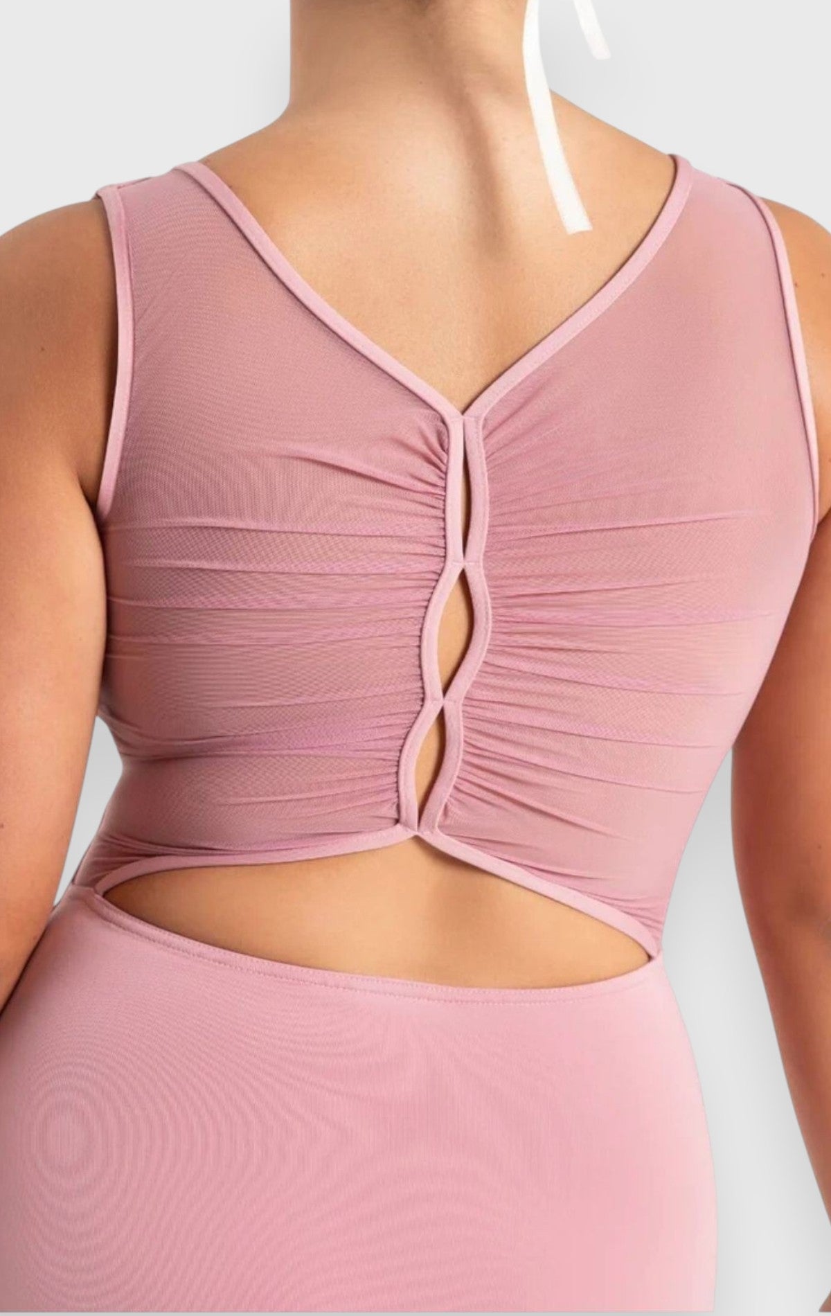Body danza Capezio con inserto in microrete