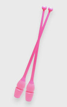 DanzaShop pink plastic rhythmic gymnastics clubs, model Masha, FIG approved, 45.2cm length.