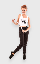 DanzaShop white viscose tank top with